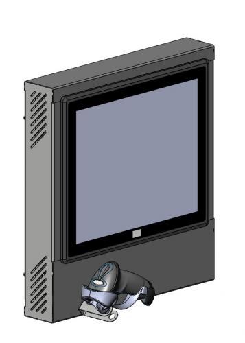 3Д модель корпуса для промышленного экрана