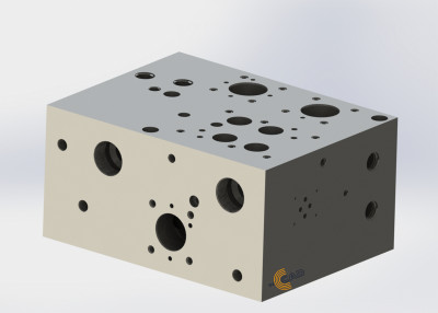 3D-модель гидравлического блока