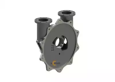 крышка улиты с внутренней улитой - 3д-модель