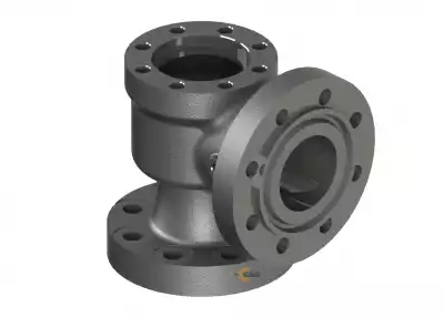 3д модель корпуса арматуры