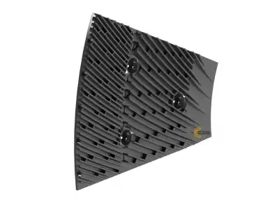 3д модель пластины после отстройки