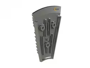 литая часть пластины мельницы 3д