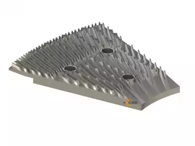 3д модель пластины мельницы после сканирования