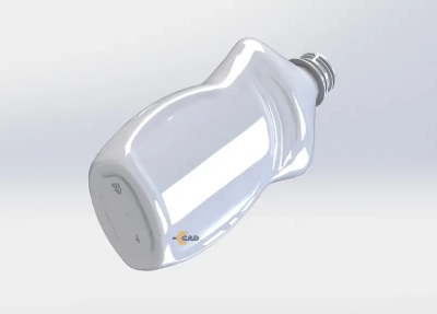 3д модель пластиковой бутылки вид снизу