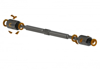 ШВП 3д модель вид с разнесёнными частями