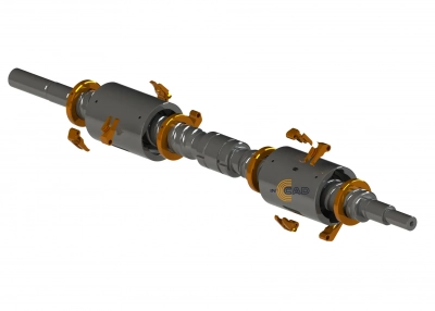 узел ШВП 3д модель после реверс-инжиниринга